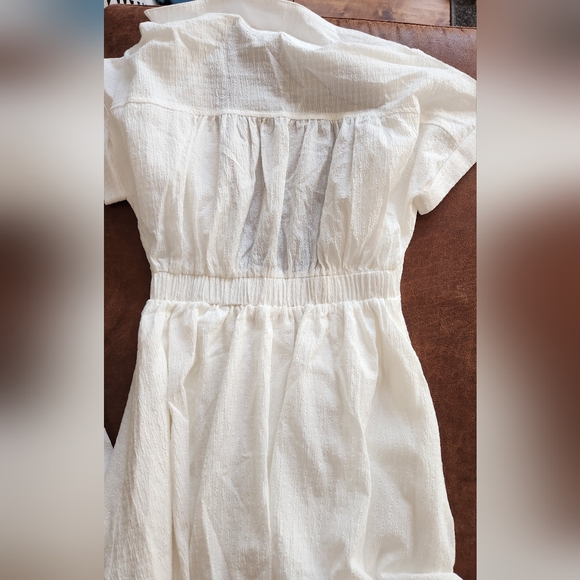 NWT! Lulus Adorable Impression White Midi Dress With Pockets - Picture 7 of 9